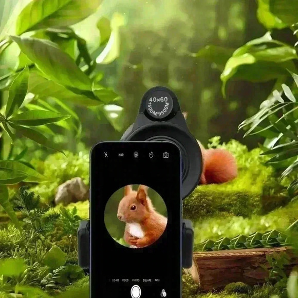 40X60 HD Monocular Telescope with Smartphone Holder and Tripod - NWT - Picture 2 of 7